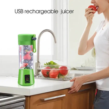 KKSTAR Electric Juicer Cup, 380ml  Multi-functional Household & Portable USB Rechargeable Mixer Blender - Imported from UK
